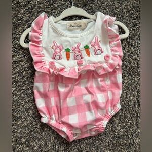 Marie Nicole Easter Bubble Romper 0-3 Months